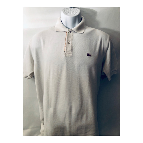 check placket cotton polo shirt